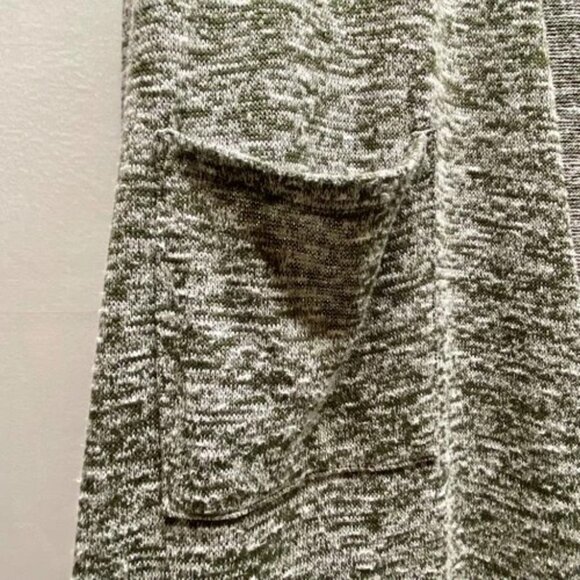 LuLaRoe Open Front Duster Women's Large Heathered Green Knit Cardigan Sweater - Picture 4 of 10
